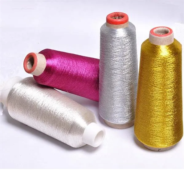 Metallic yarn cones
